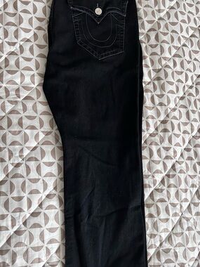 True Religion Black Straight-Leg Women's Jeans